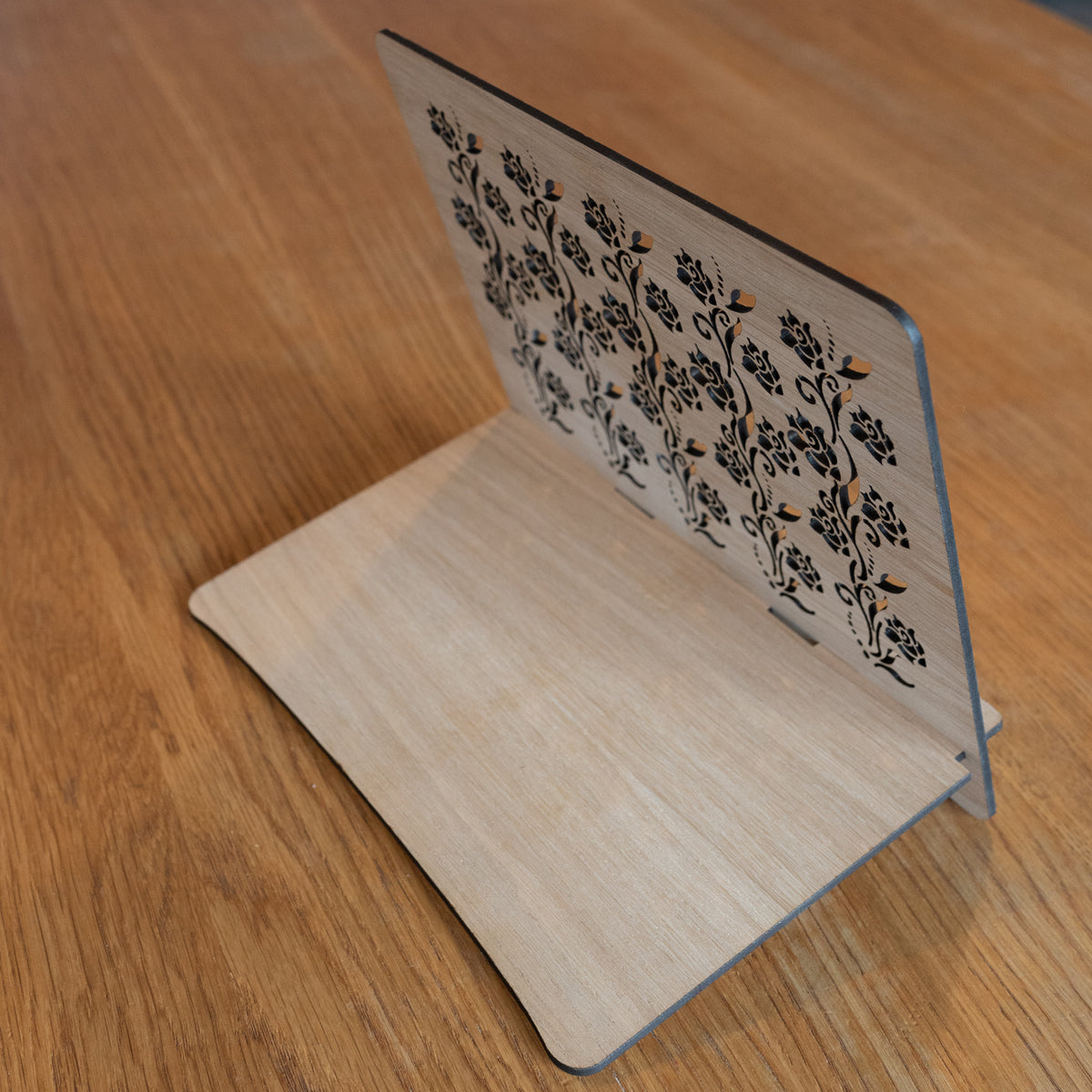 Floral Cut-Out Tablet Stand