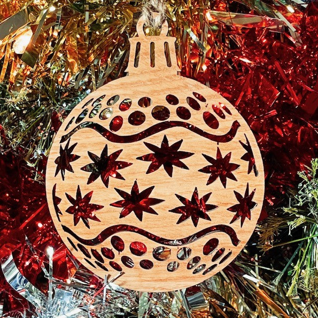 Starry Bauble Christmas Tree Decoration