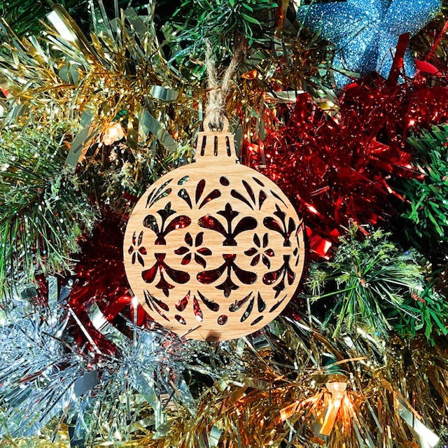 Ornate Bauble Christmas Tree Decoration