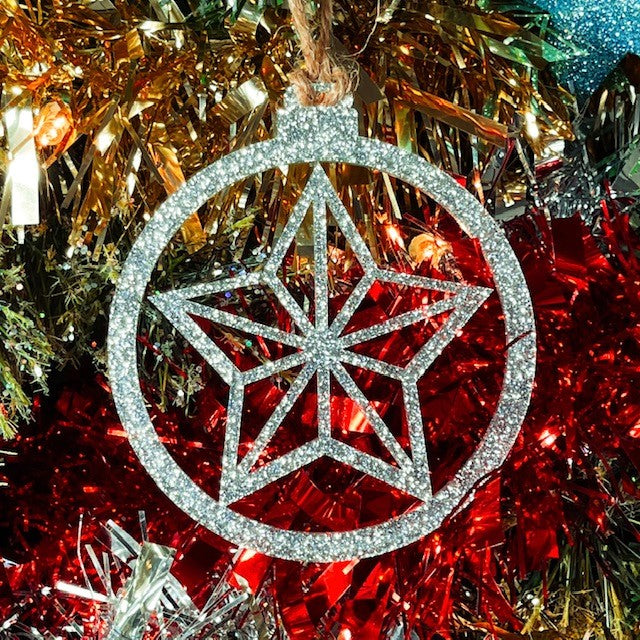 Star Bauble Christmas Tree Decoration