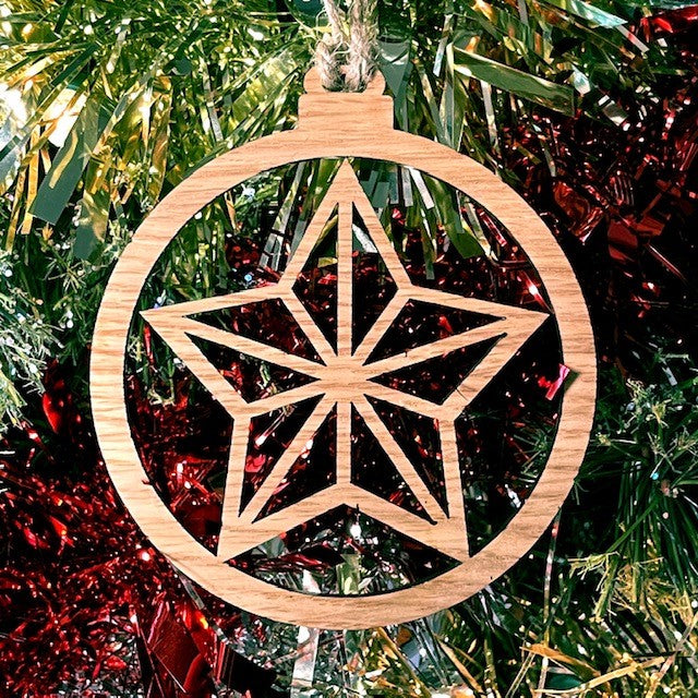 Star Bauble Christmas Tree Decoration