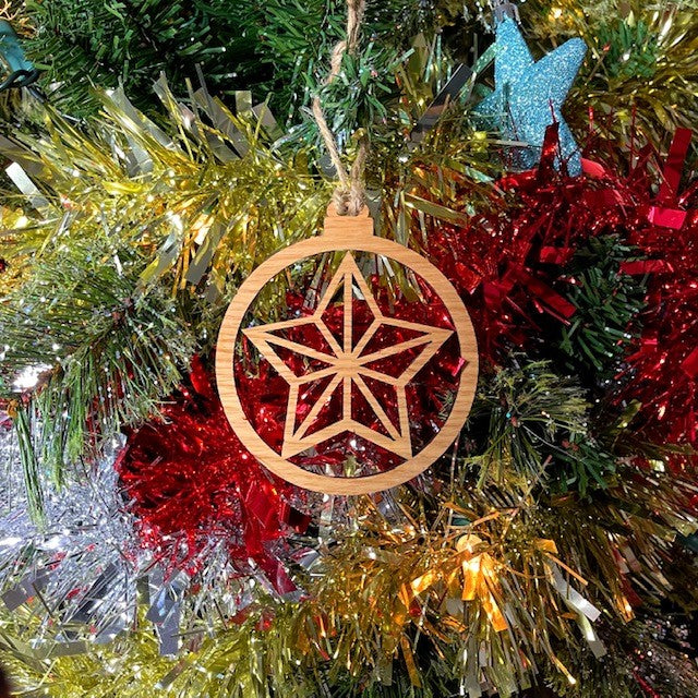 Star Bauble Christmas Tree Decoration