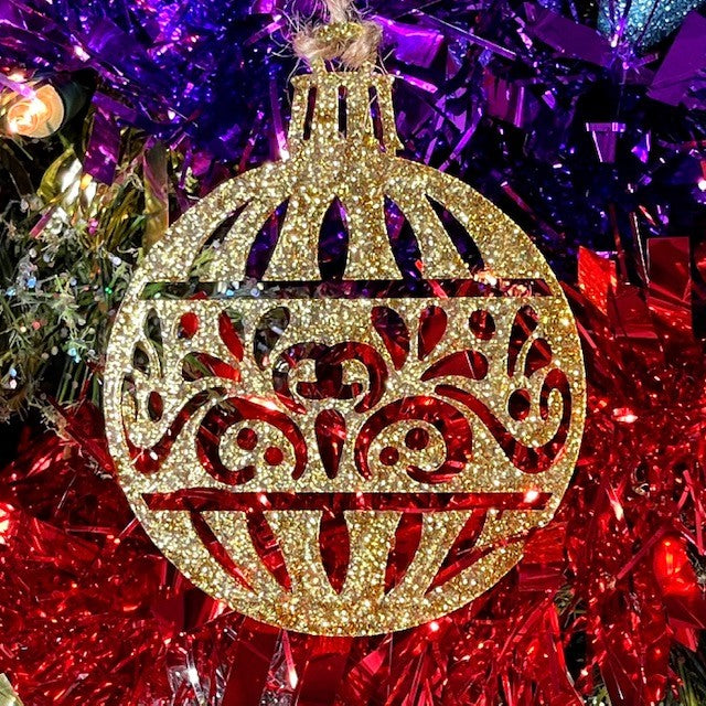 Ornate Bauble Christmas Tree Decoration