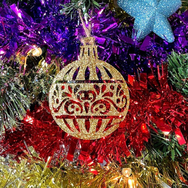 Ornate Bauble Christmas Tree Decoration