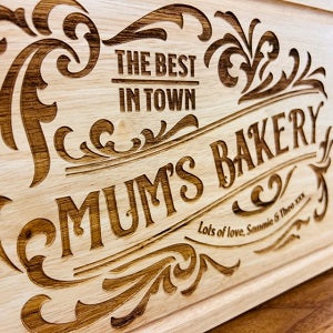 &#39;Mum&#39;s Bakery&#39; Chopping Board