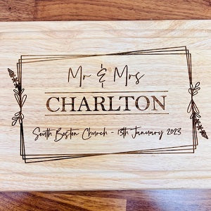 Rustic Wedding Chopping Board