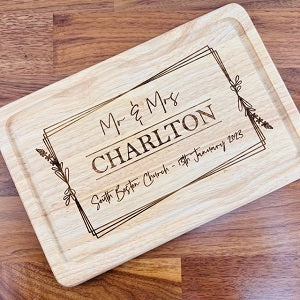 Rustic Wedding Chopping Board