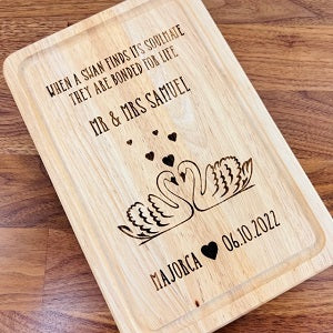 Soulmate Swan Chopping Board