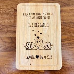 Soulmate Swan Chopping Board