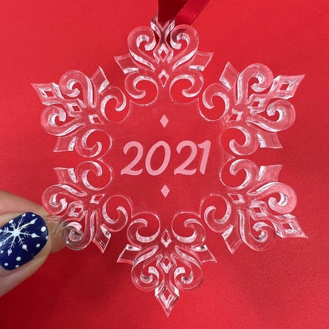 2022 Snowflake Christmas Tree Decoration