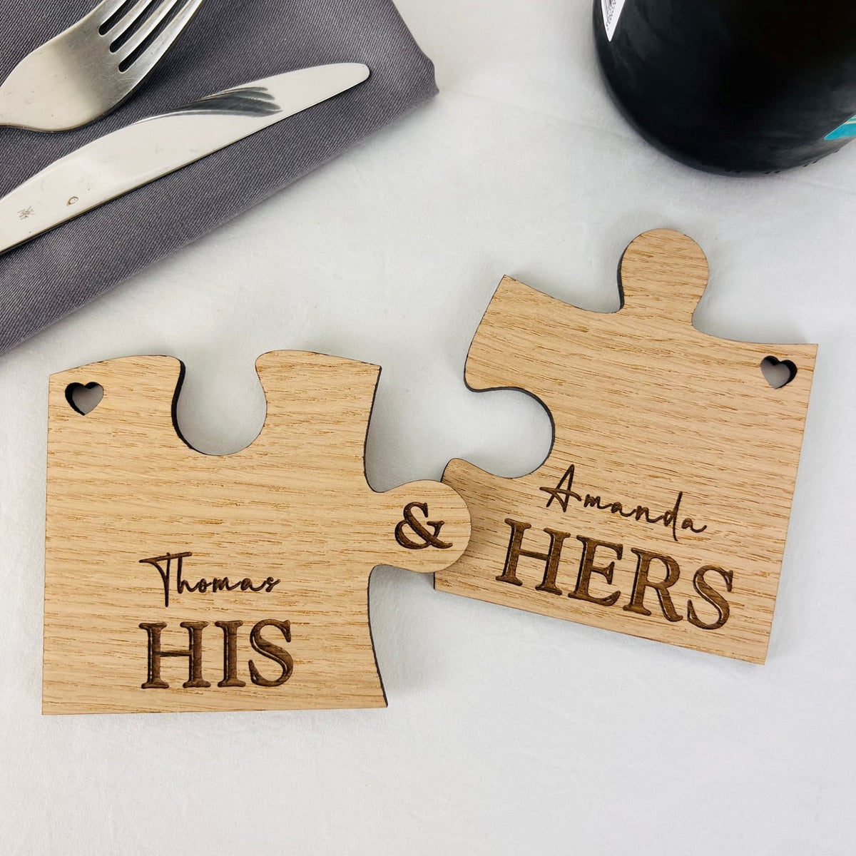 &#39;Couple in Love&#39; Wooden Valentine&#39;s Day Card