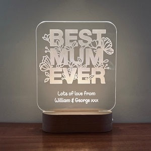 &#39;Best Mum Ever&#39; LED Light