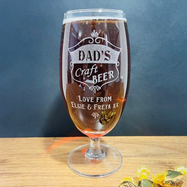 &#39;Dad&#39;s&#39; Craft Beer / Ale Glass