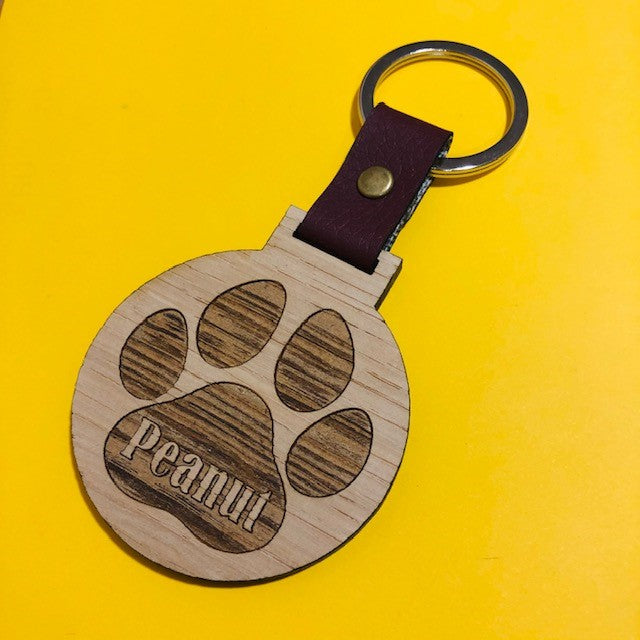 Dog Paw Keyring