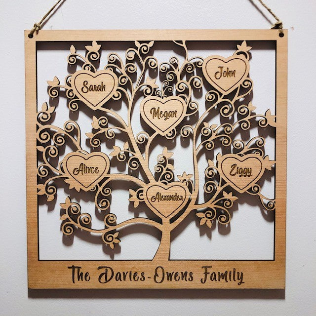 Family Tree Hanging Plaque