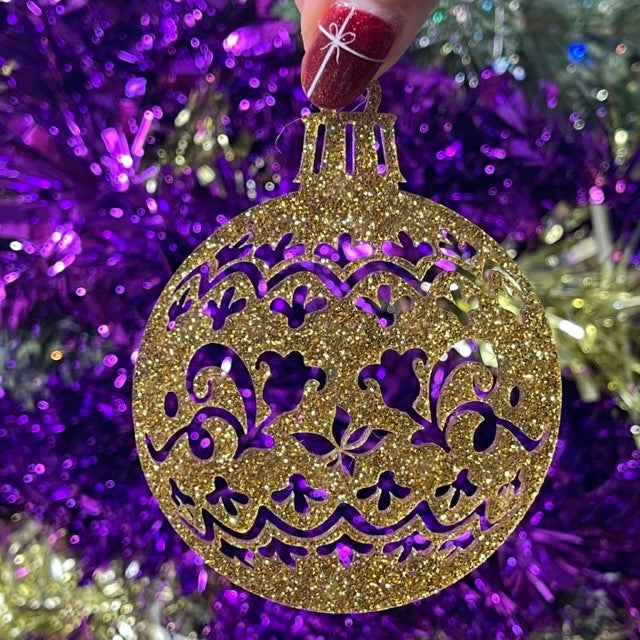 Pretty Christmas Bauble Tree Decoration