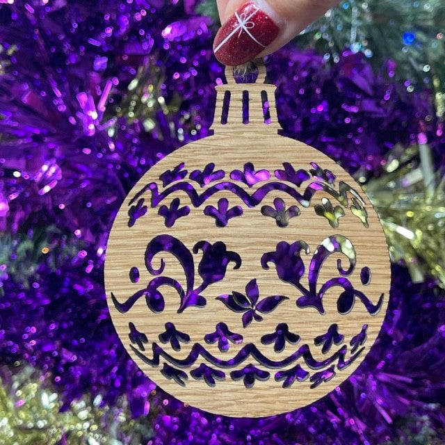 Pretty Christmas Bauble Tree Decoration