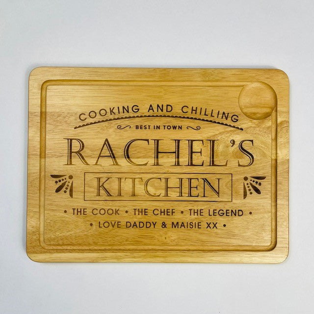 Personalised Wooden Kitchen Chopping Board