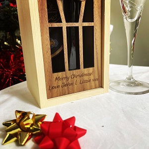 &quot;Let me out, it&#39;s Christmas!&quot; Personalised Bottle Box
