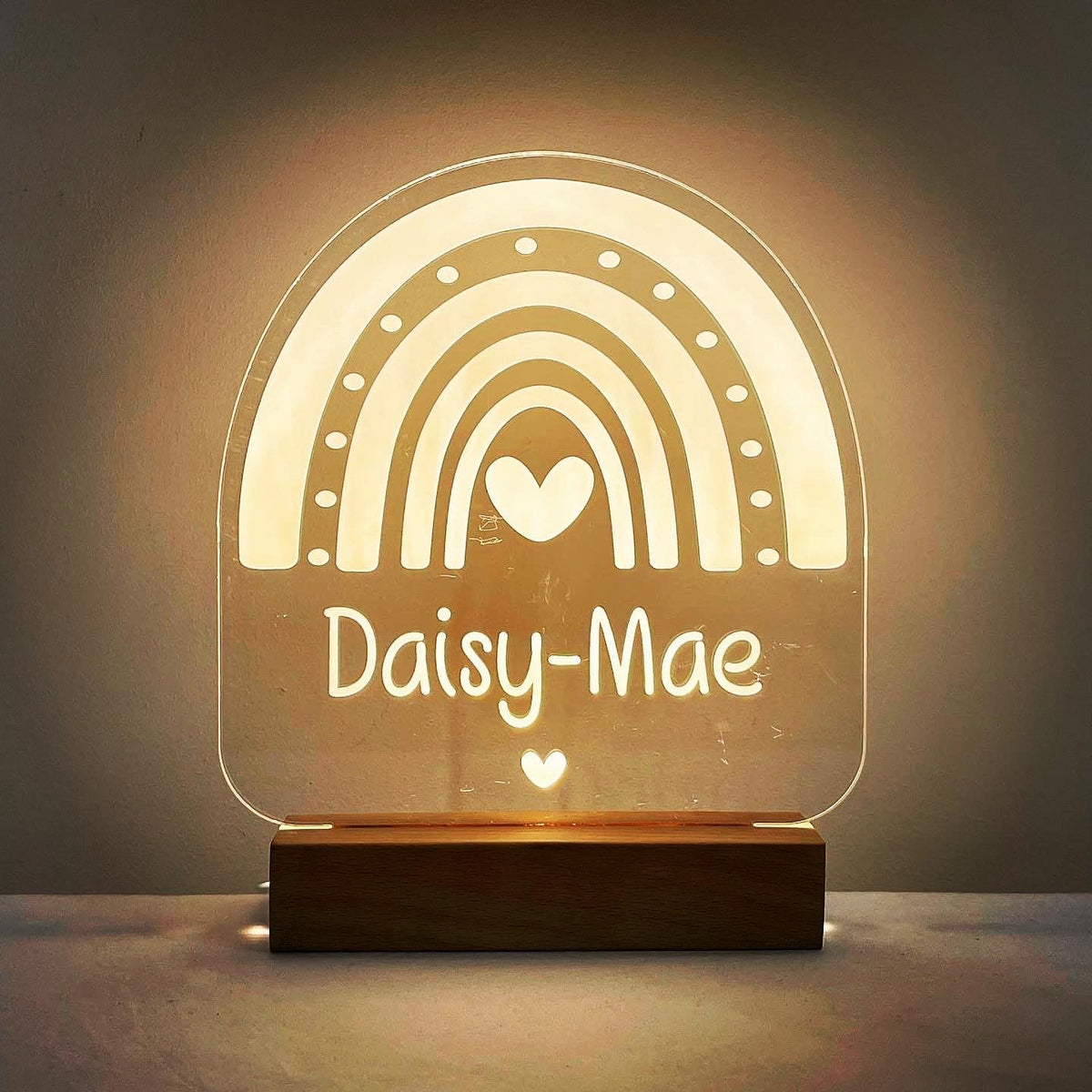 Personalised Rainbow LED Night Light