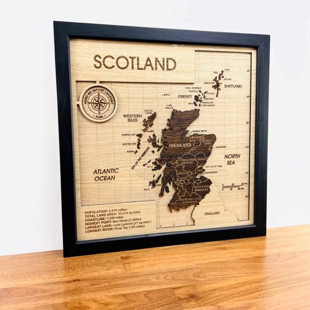 Scotland Layered Map