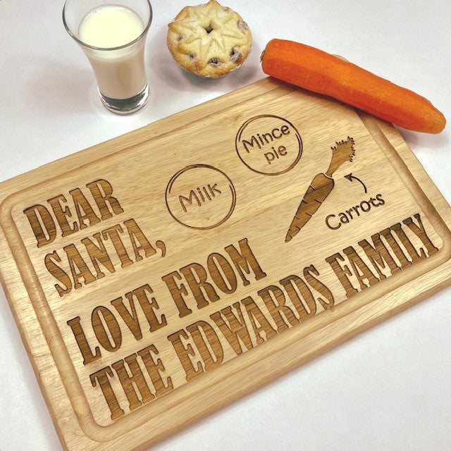 Santa&#39;s Family Christmas Eve Treat Board