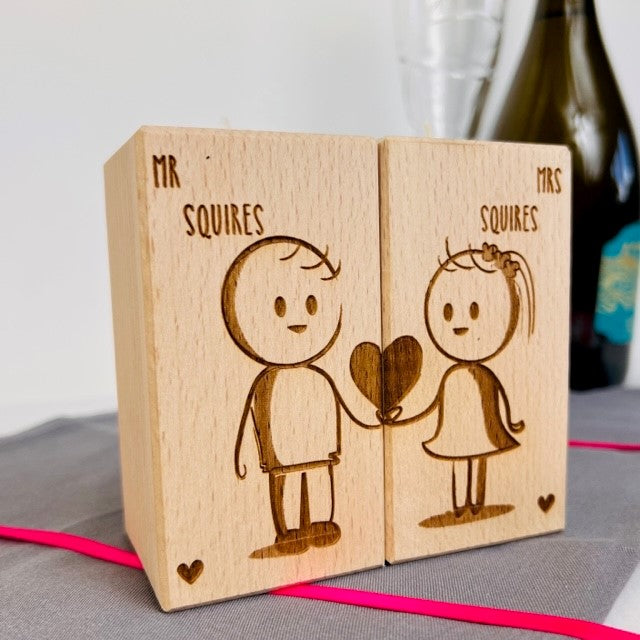 Wedding Couple Candle Holder Set