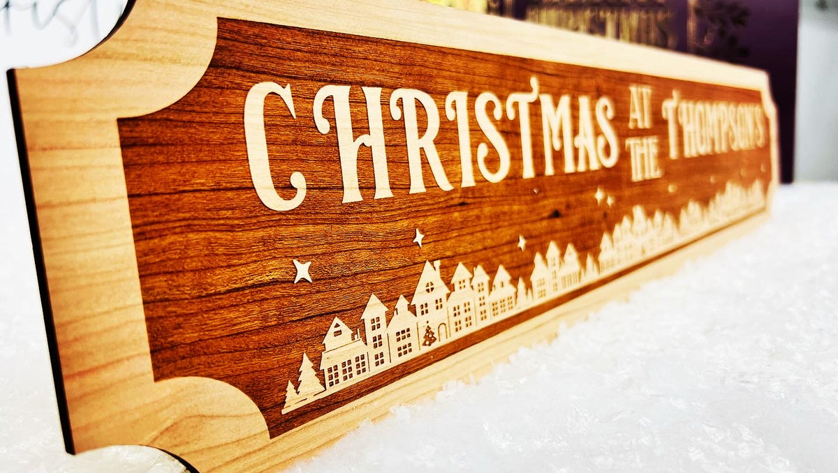 &quot;Christmas at the...&quot; Family Sign