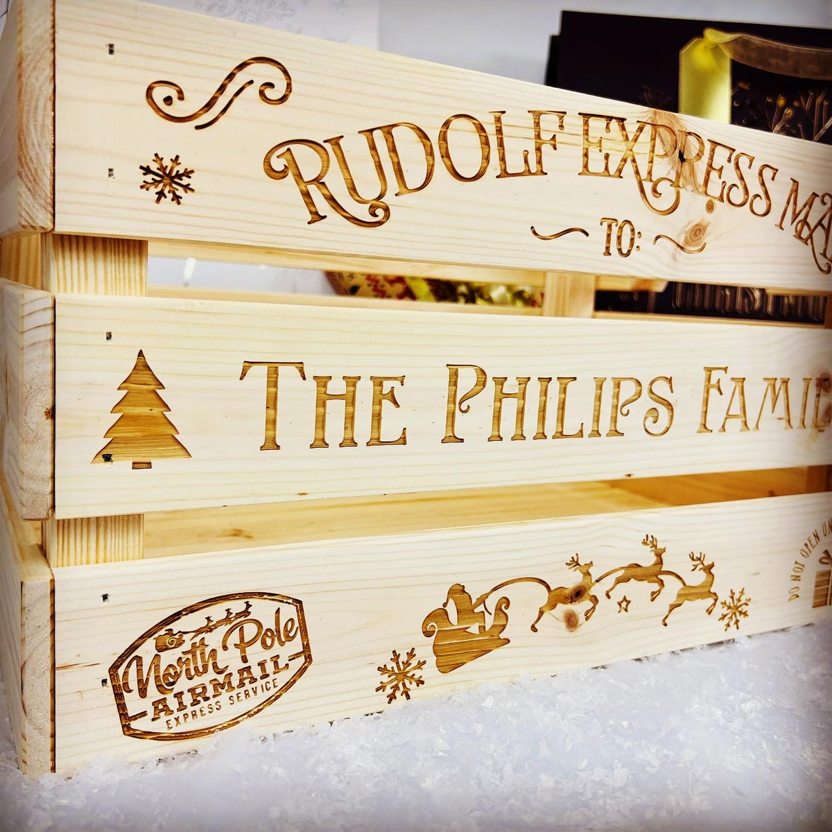 Traditional Family Large Christmas Eve Box Crate