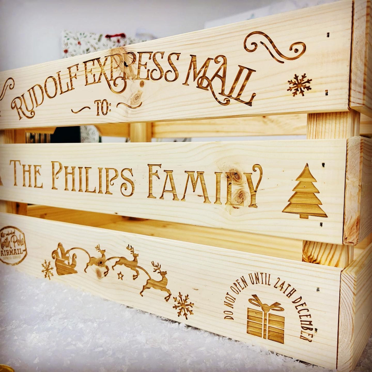 Traditional Family Large Christmas Eve Box Crate