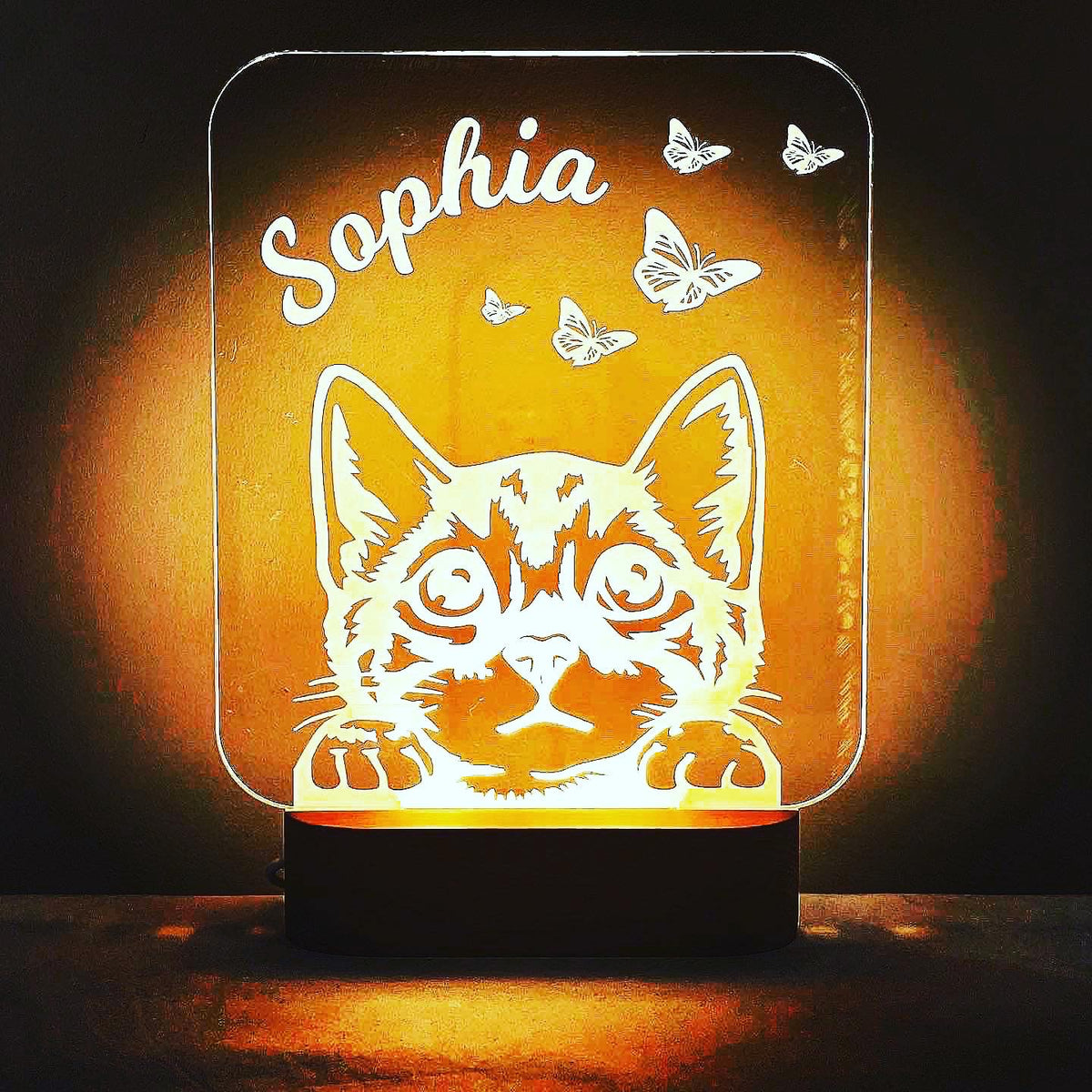 Kitty &amp; Butterflies LED Light