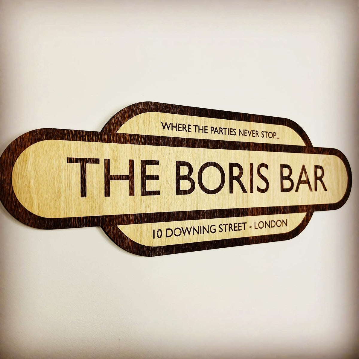 Fully Personalised Wood Engraved Sign